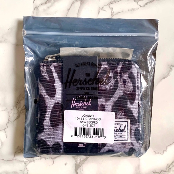 HERSHEL Johnny Wallet Rare Leopard Print NWT - Picture 11 of 13